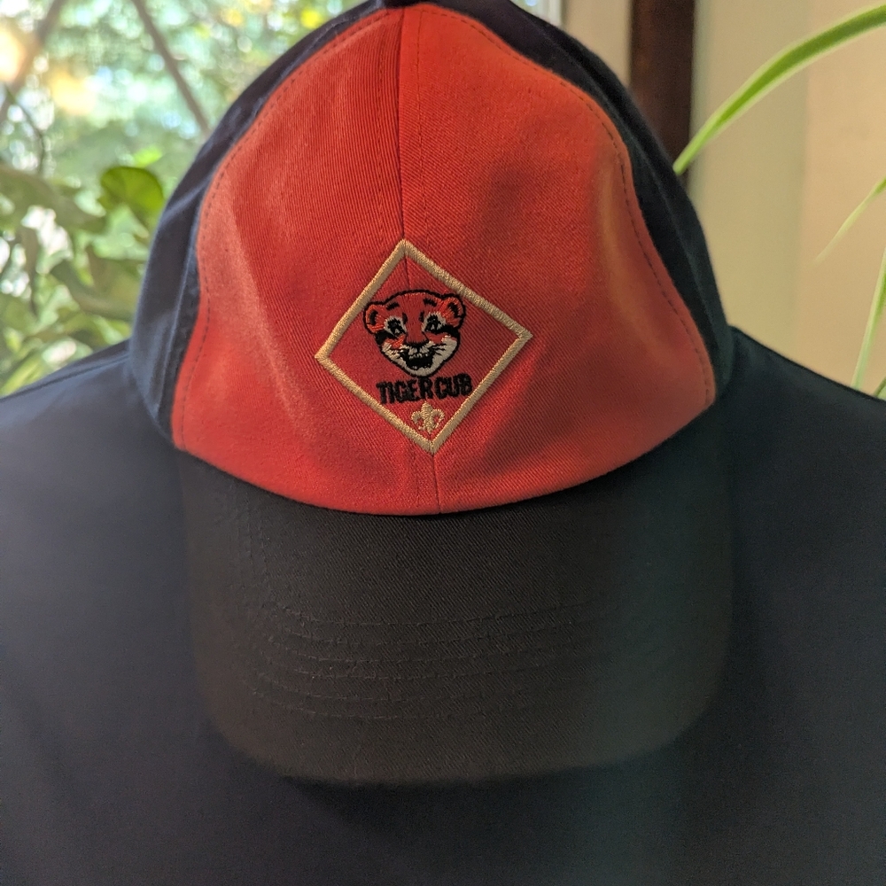 Scouting America Vtg  Tiger Cub Orange/Navy Cotton Twill Sz M/L